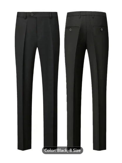 Men's Business Casual Suit for Weddings, Genuine Blazer, Vest and Pants, Big & Tall,Slim Fit Waistcoat, Dress Trousers, US Size