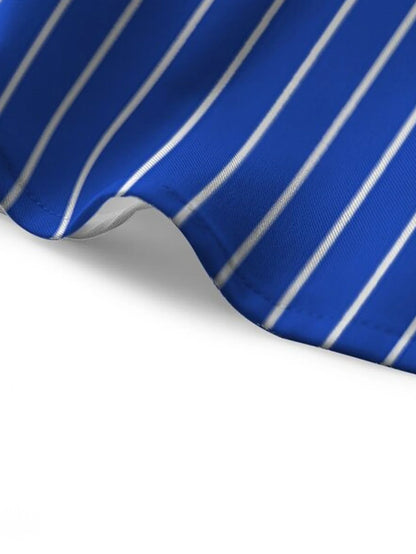 Spring Autumn Men Clothes Long Sleeve Stripe Shirt Men Casual Button Cardigan Shirt Tops Men Slim Fit Microprojectile Shirt Tops
