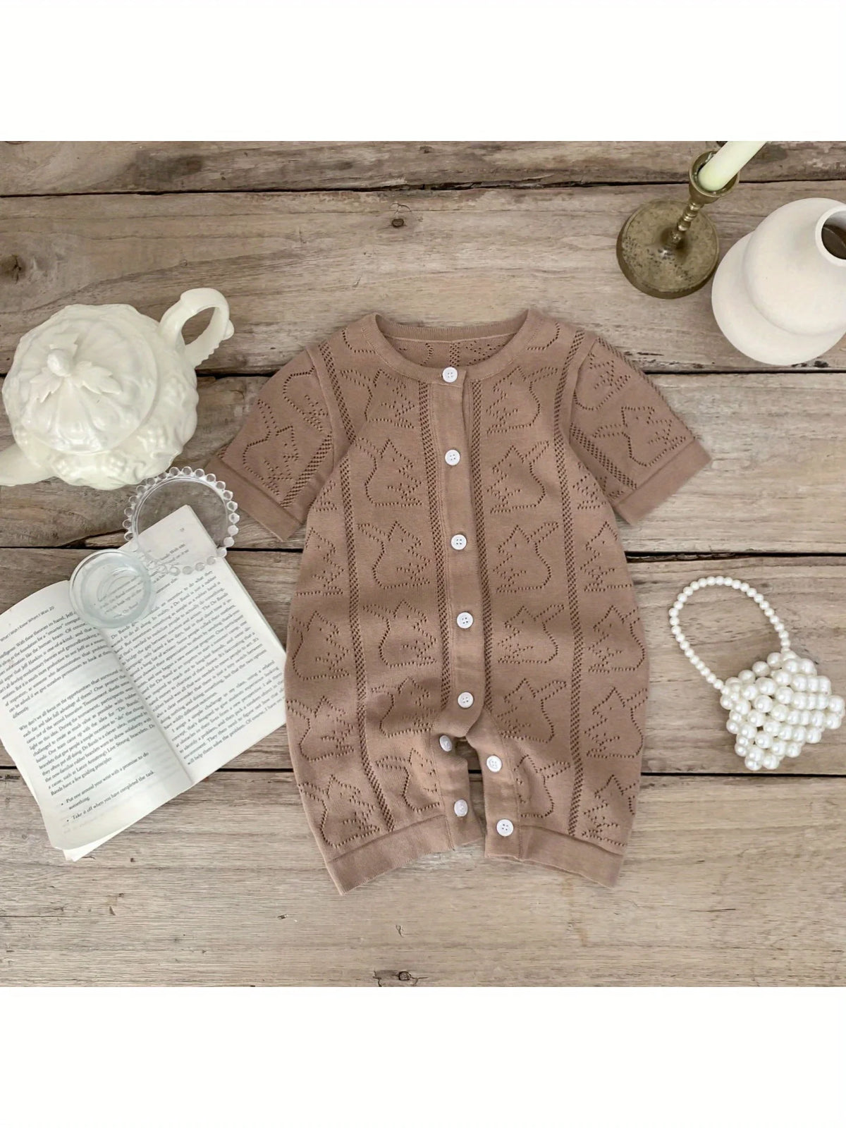 Baby Spring Clothes, Sweaters, Knitwears, Baby Girl's One-Piece Jumpsuit, Newborn Crawling Clothes, Spring & Fall Princess Outing Clothes