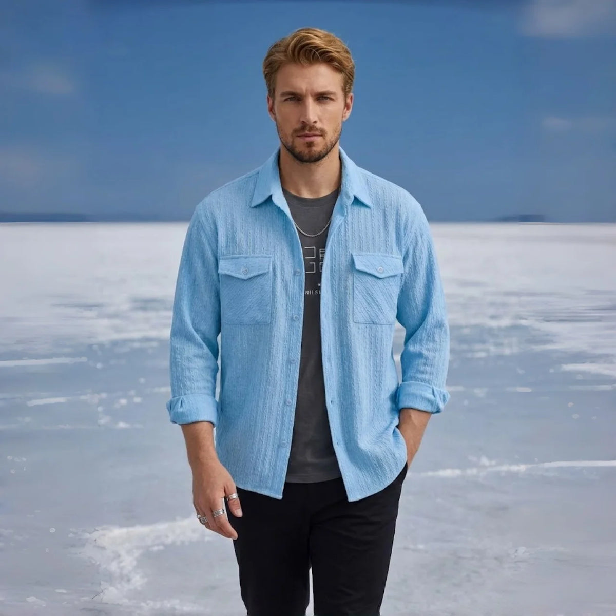 Spring Summer New Shirt Arrival Men's Casual Daily Wear Top Multi Color Fashion Trendy Comfortable Cardigan Coat