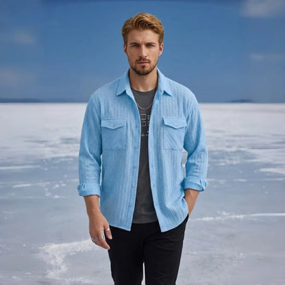 Spring Summer New Shirt Arrival Men's Casual Daily Wear Top Multi Color Fashion Trendy Comfortable Cardigan Coat