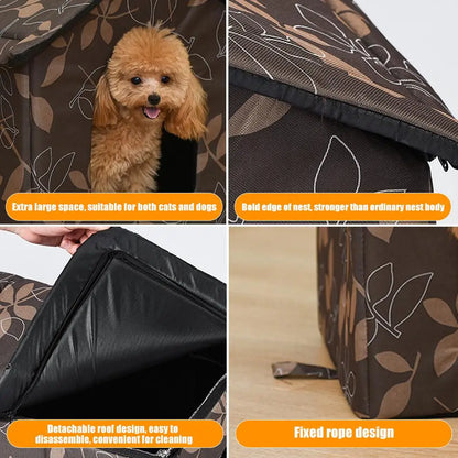 Waterproof Outdoor Pet House Thickened Cat Nest Tent Cabin Pet Bed Tent Cat Kennel Portable Travel Nest Pet Carrier Wholesale