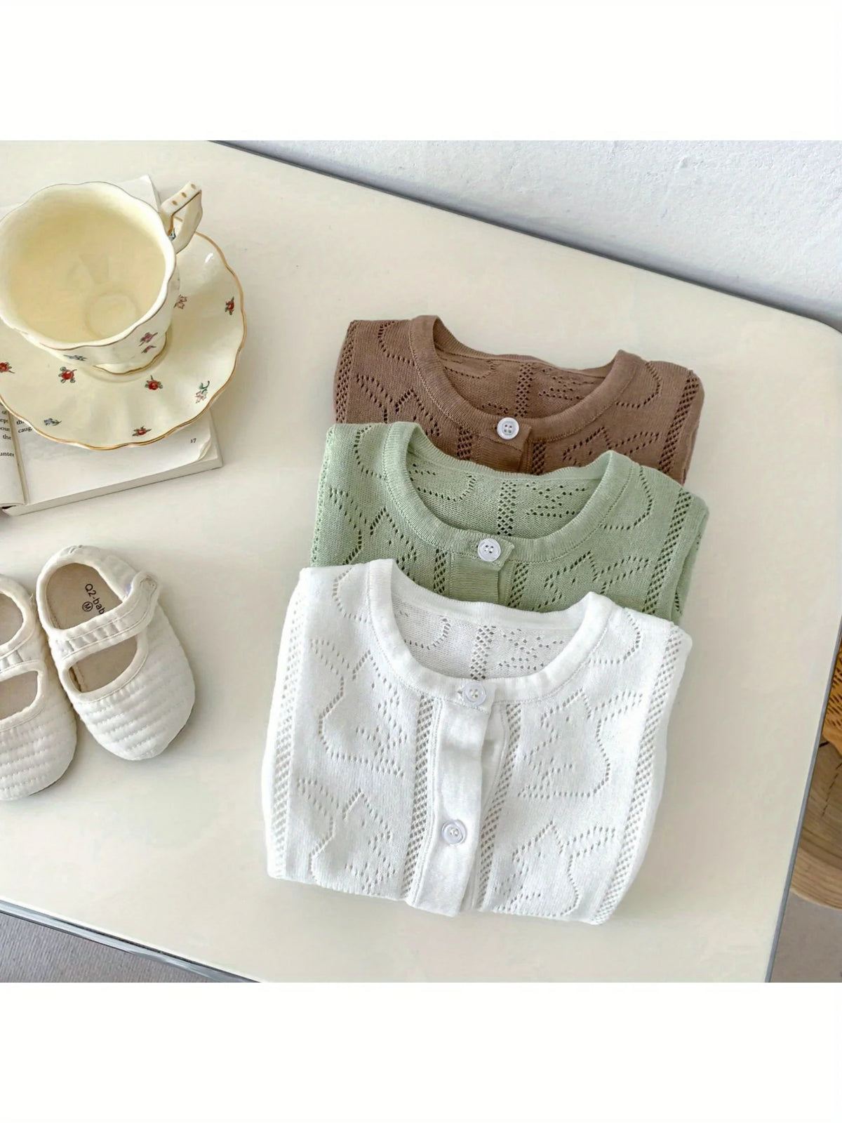 Baby Spring Clothes, Sweaters, Knitwears, Baby Girl's One-Piece Jumpsuit, Newborn Crawling Clothes, Spring & Fall Princess Outing Clothes
