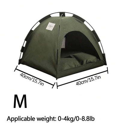 Pet Tent House Removable Enclosed Dog Cat Tent Bed Indoor Folding Portable Comfortable Kitten Bed Kennel For Small Pets