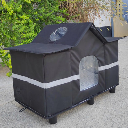 Outdoor Cat House Puppy Tent House Weatherproof Dog Kennels Cat Nest Homeless Pet Tent Wide Winter Shelter for Camping Kitten