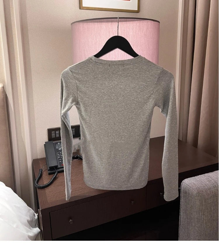 Woman Clothing Short Sleeve T-shirt Slim Fit Tops Female O-Neck Knitted Sheath Tee Shirt Street Wear Sex Sporty 2025 Y2K New