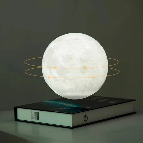 Creative Magnetic Levitation Book Lamp Touch Suspension Moon Night Light Bedroom Bedside Desk Decoration Atmosphere Lamp