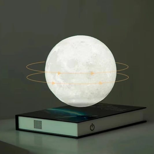 Creative Magnetic Levitation Book Lamp Touch Suspension Moon Night Light Bedroom Bedside Desk Decoration Atmosphere Lamp