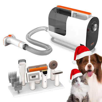 Pro Pet Grooming Kit Pet Hair Professional Grooming Clippers with 7 Grooming Tools for Dogs Cats and Other Animals