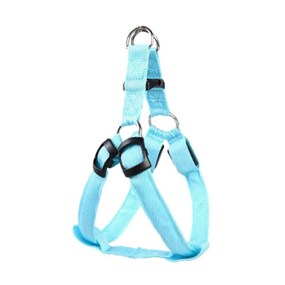 Adjustable LED Dog Harness No Pull Small Medium Glowing Nylon Breast-Band Night Safety Arnes Perro Dropship Pets Dog Accessories