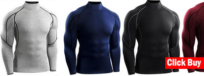 Running Shirts Soccer Shirts Men's Jersey Sportswear Mens Jogging T-Shirts Quick Dry Compression Sport T-Shirt Fitness Gym