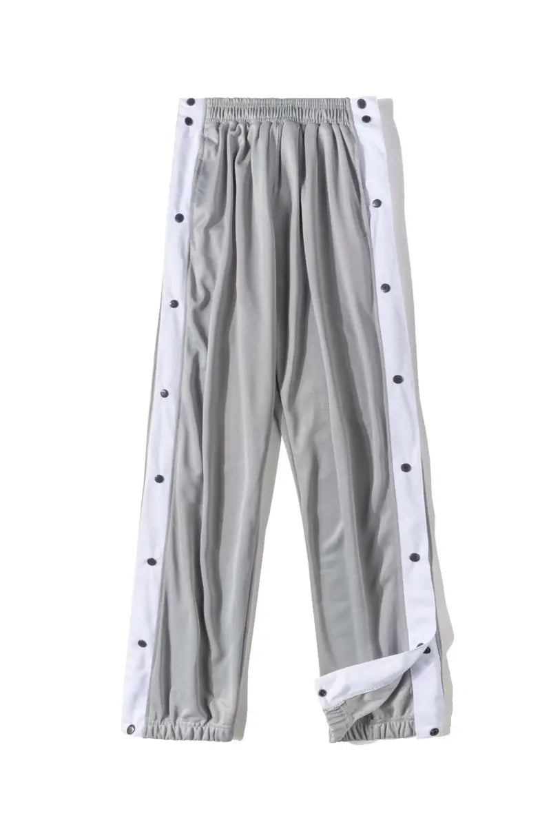 Winter Plus Size Loose-fitting Button Side-opening Pants