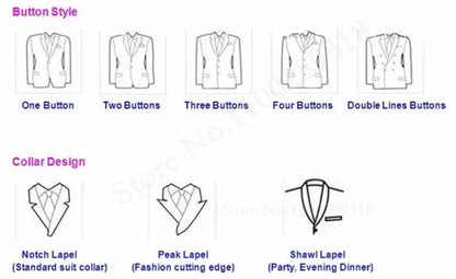 Suits for Men Lilac Stylish 3 Piece Classic Tuxedos Blazer Vest Pants Formal Elegant Male Wedding Groomsman Bespoke