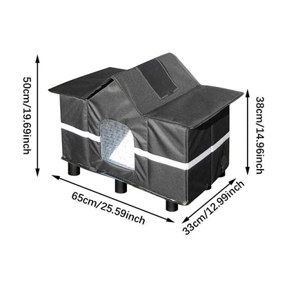 Outdoor Cat House Puppy Tent House Weatherproof Dog Kennels Cat Nest Homeless Pet Tent Wide Winter Shelter for Camping Kitten