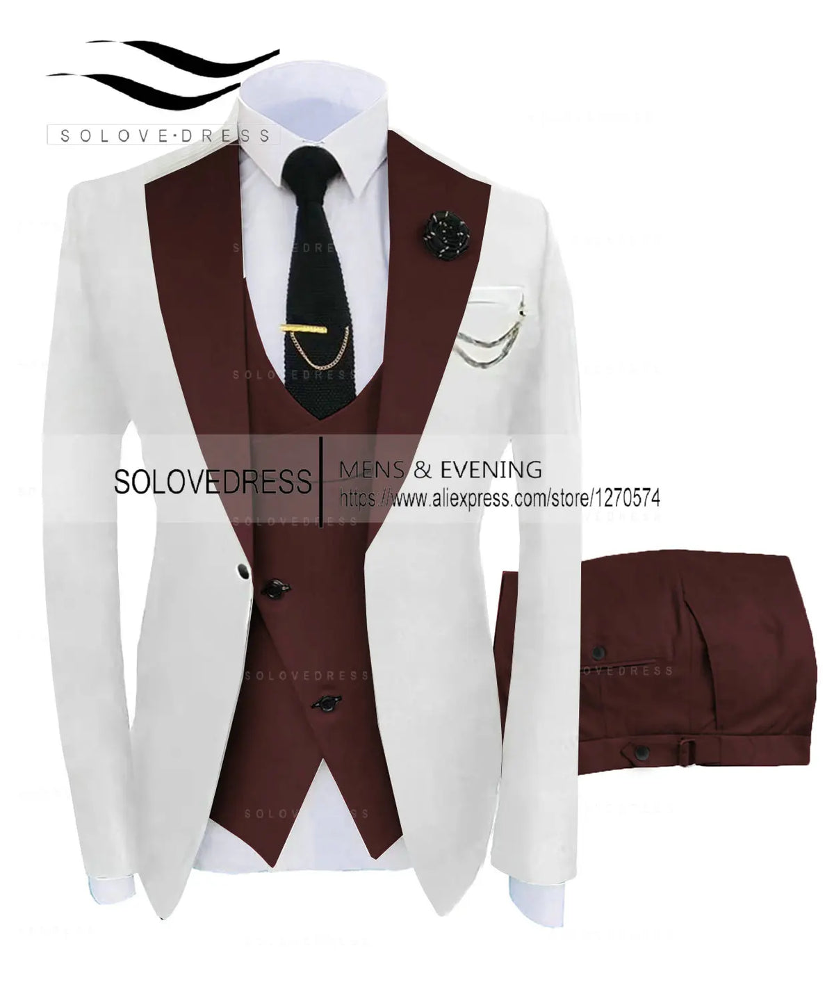 ( Jacket + Vest + Pants )Suits for Mens 2024 Casual Business Suit High-end Social Formal Suit 3 Pcs Set Groom Wedding Men