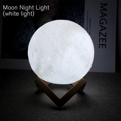 LED Book Light Moon Light Star Lamp DIY Moon Night Light Child Birthday Gift Bedroom Decoration Night Light Atmosphere Lights