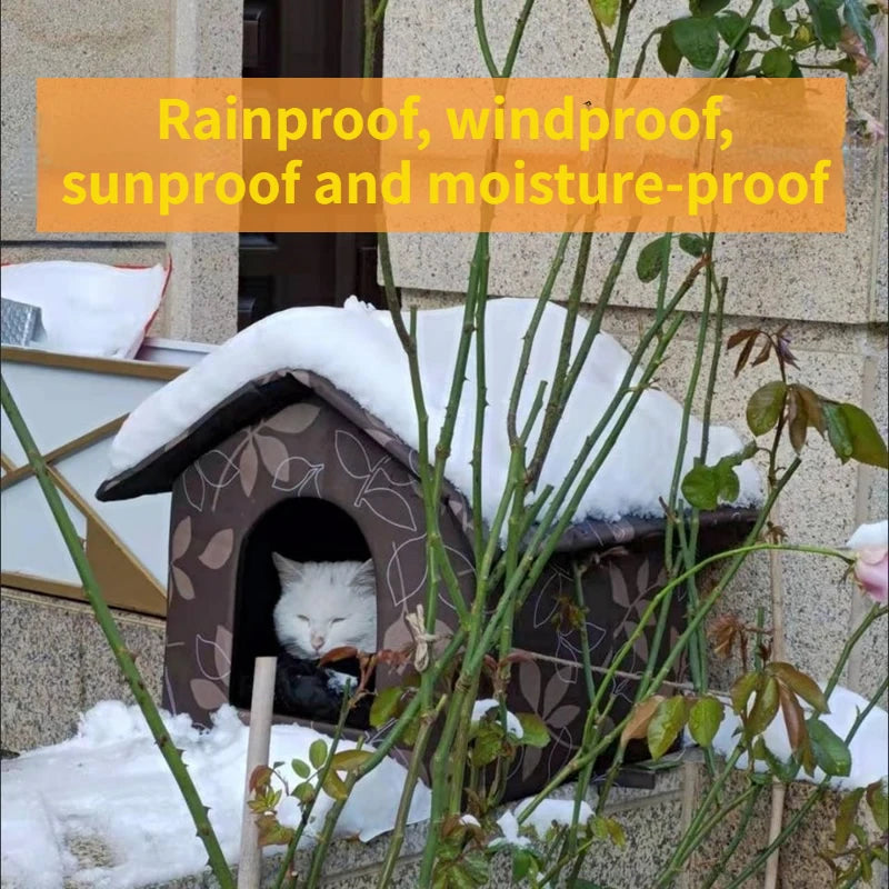 Stray cat dog rescue waterproof and warm outdoor tent cat kennel kennel for small and medium-sized pets indoor and outdoor use
