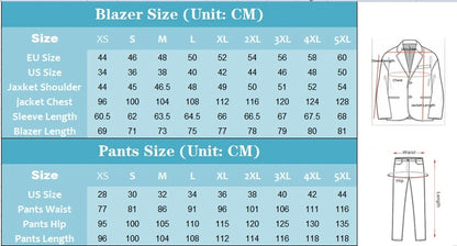 Men's Suits Blazer Pants for Men 2024 Jacket Italian Design Notched Lapel Party Wedding Slim Fit Costume Homme 2 Piece Clothing