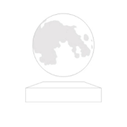 ZK30 Levitating Moon Lamp Night Light Floating 3D Printing LED Moon Lamp with Wooden Base and Magnetic with 3 Colors