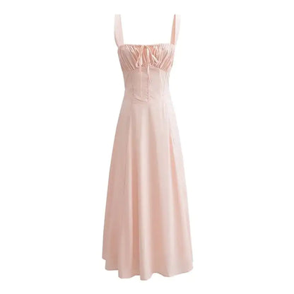 Elegant Women's Corset Lace Up Slim Fit Sling Dress