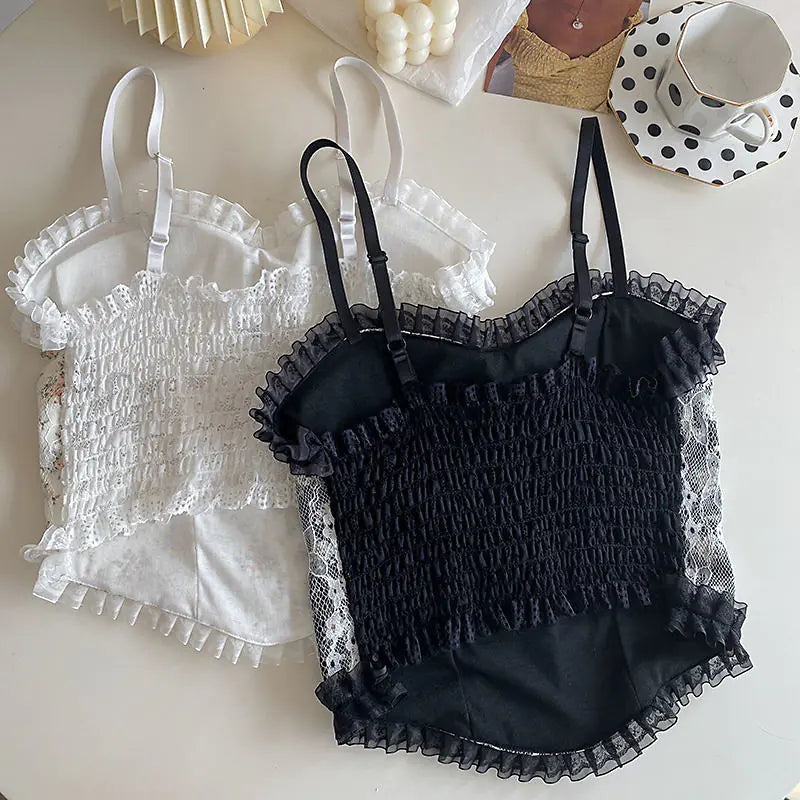 Women's Vintage Elegant French Lace Sling Fashion