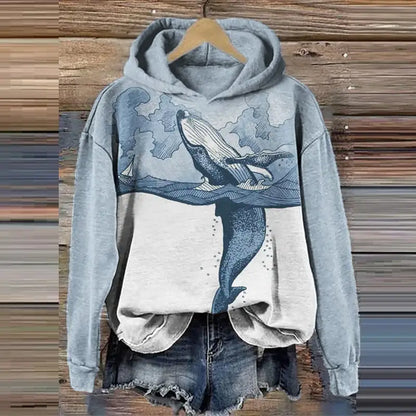 Hooded Super Plus Size Loose-Fitting Pullover