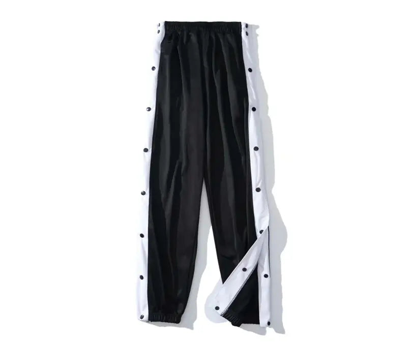 Winter Plus Size Loose-fitting Button Side-opening Pants
